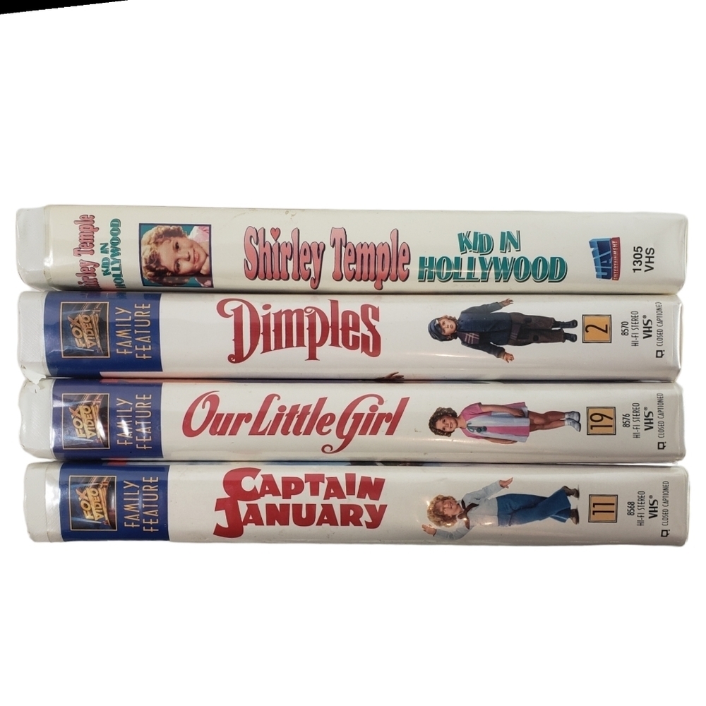 Shirley Temple Set of 4 VHS Videos
